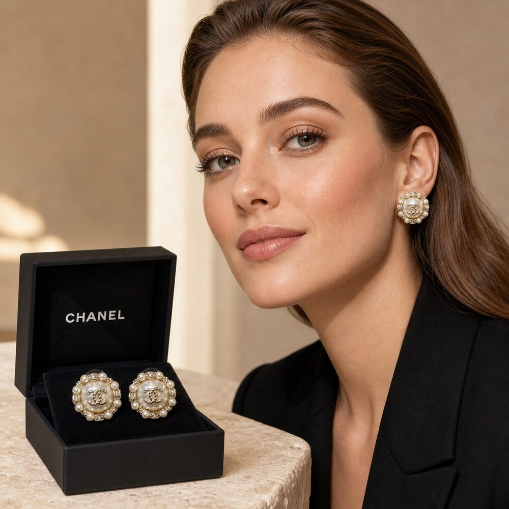 CHANEL Classic Parisian Earrings Style 41 | New with Box - Picture 8 of 9